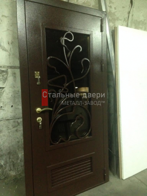 Одностворчатая дверь окрас в эмаль цвета антик - фото №29