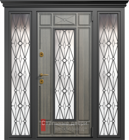 Входные двери МДФ в Солнечногорске «Двери МДФ со стеклом»